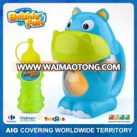 B/O Soap Bubble Machine Hippo Bubble Toy