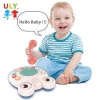 Hot Selling Kids Educational Piano Cartoon Frog Telephone Drum Keyboard Musical Toys Early Education Music Phone Drum For Boy