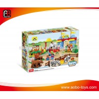 Lovely 92 PCS zoo building block for children block building zoo